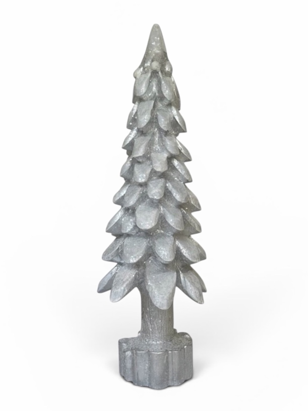 NEW Metallic Silver 17.75” Tabletop Holiday Christmas Tree